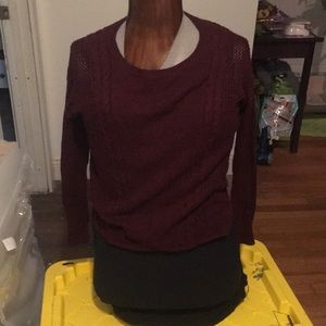 Burgundy sweater